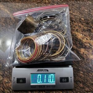 MIXED LOT Bangles Jewelry Bag - Various Sizes Mystery Bag Mixed Metals